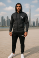 Hooded zip-up jacket + sweatpants