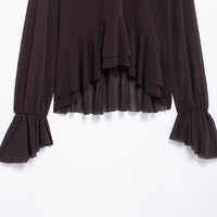 Back Bow Ruffle BlouseAzizaK