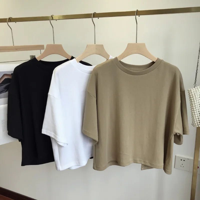 Back Cutout Cropped T-ShirtAzizaK