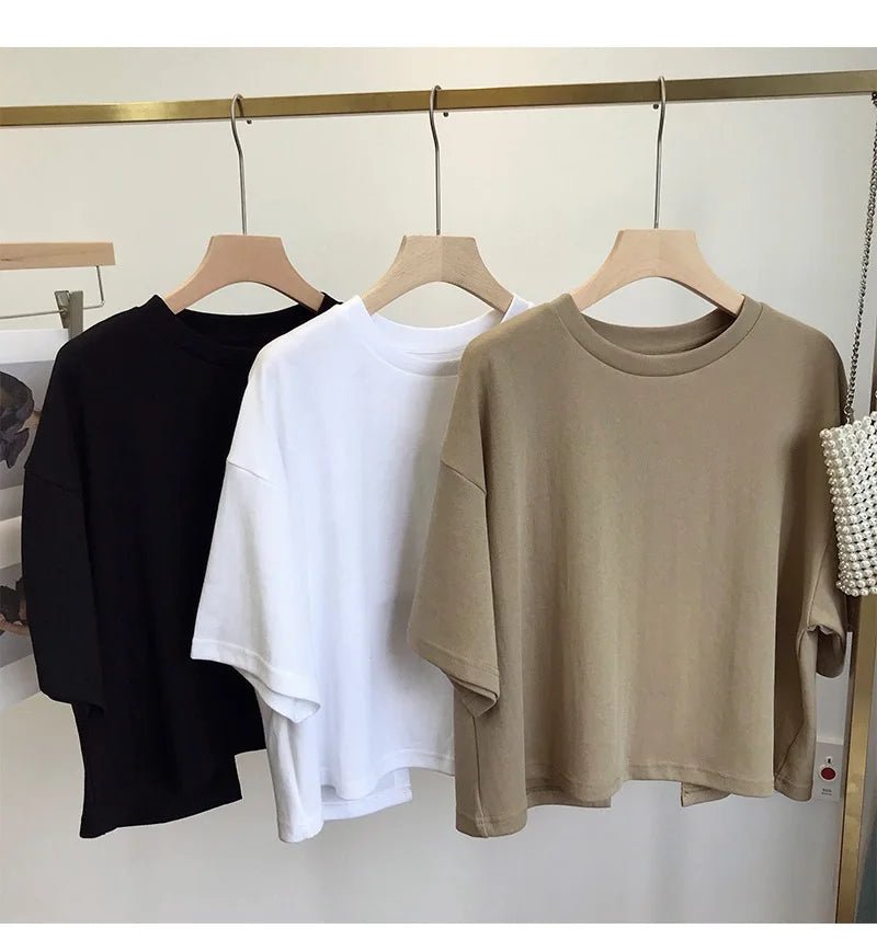 Back Cutout Cropped T-ShirtAzizaK