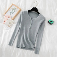 Basic slim sweater in soft and warm knitAzizaK