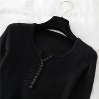 Basic slim sweater in soft and warm knitAzizaK