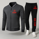 Crew neck jacket and sweatpants