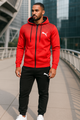 Hooded zip-up jacket + sweatpants