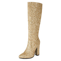 Boots Red Silver Gold Sequined ClothAzizaK