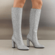 Boots Red Silver Gold Sequined ClothAzizaK