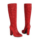 Boots Red Silver Gold Sequined ClothAzizaK