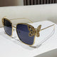 butterfly diamond square frame sunglassesAzizaK