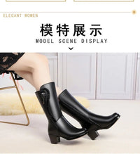 Calf - high boots fully lined with leather and zip fasteningAzizaK