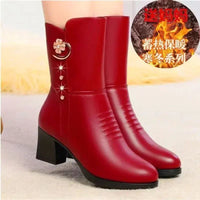 Calf - high boots fully lined with leather and zip fasteningAzizaK