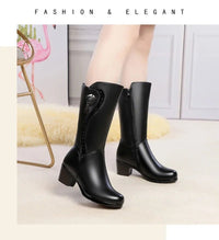 Calf - high boots fully lined with leather and zip fasteningAzizaK