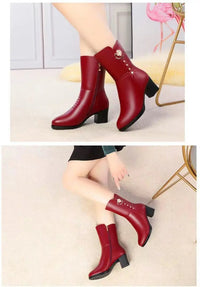 Calf - high boots fully lined with leather and zip fasteningAzizaK