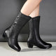 Calf - high boots fully lined with leather and zip fasteningAzizaK