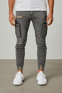 Cargo Skinny Jeans – Urban Streetwear StyleAzizaK
