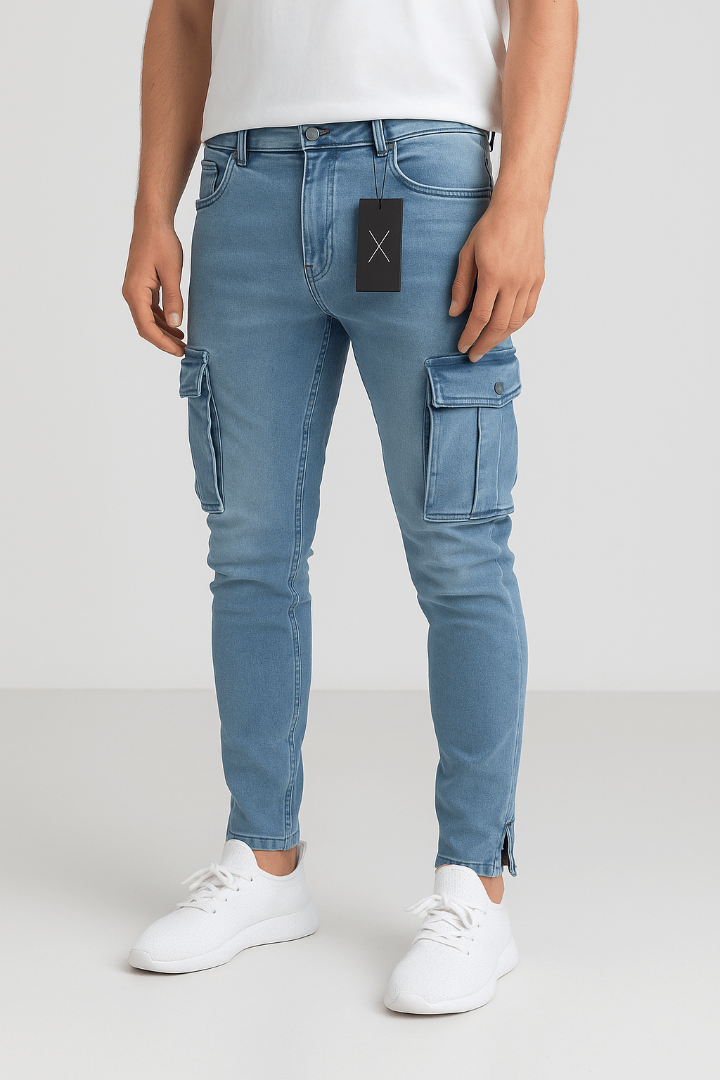 Cargo Skinny Jeans – Urban Streetwear StyleAzizaK