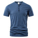 Casual Henley Neck T-Shirt – A Short Sleeve BasicAzizaK