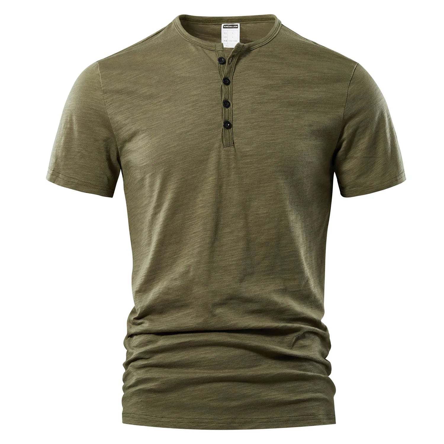 Casual Henley Neck T-Shirt – A Short Sleeve BasicAzizaK