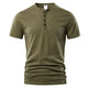 Casual Henley Neck T-Shirt – A Short Sleeve BasicAzizaK