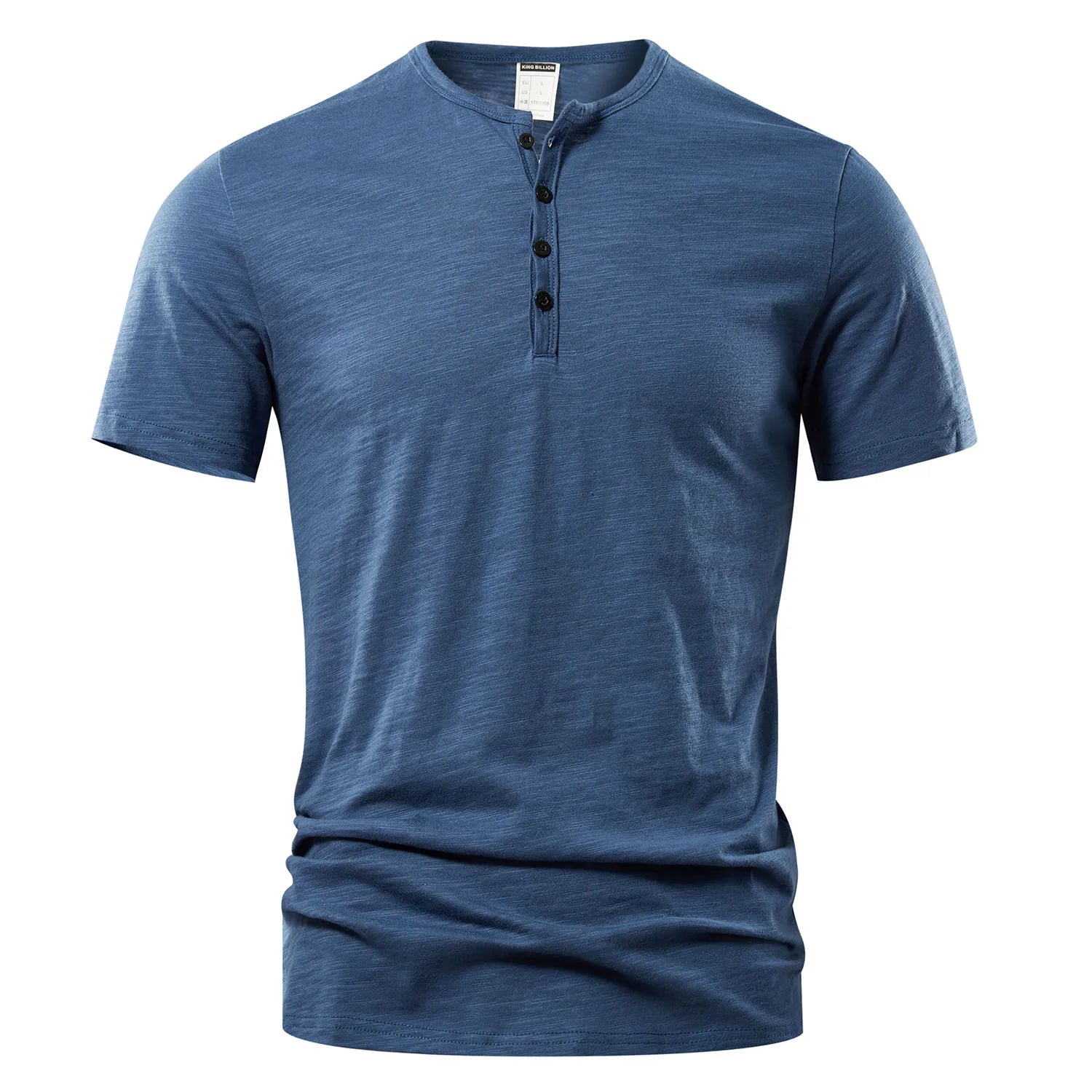 Casual Henley Neck T-Shirt – A Short Sleeve BasicAzizaK