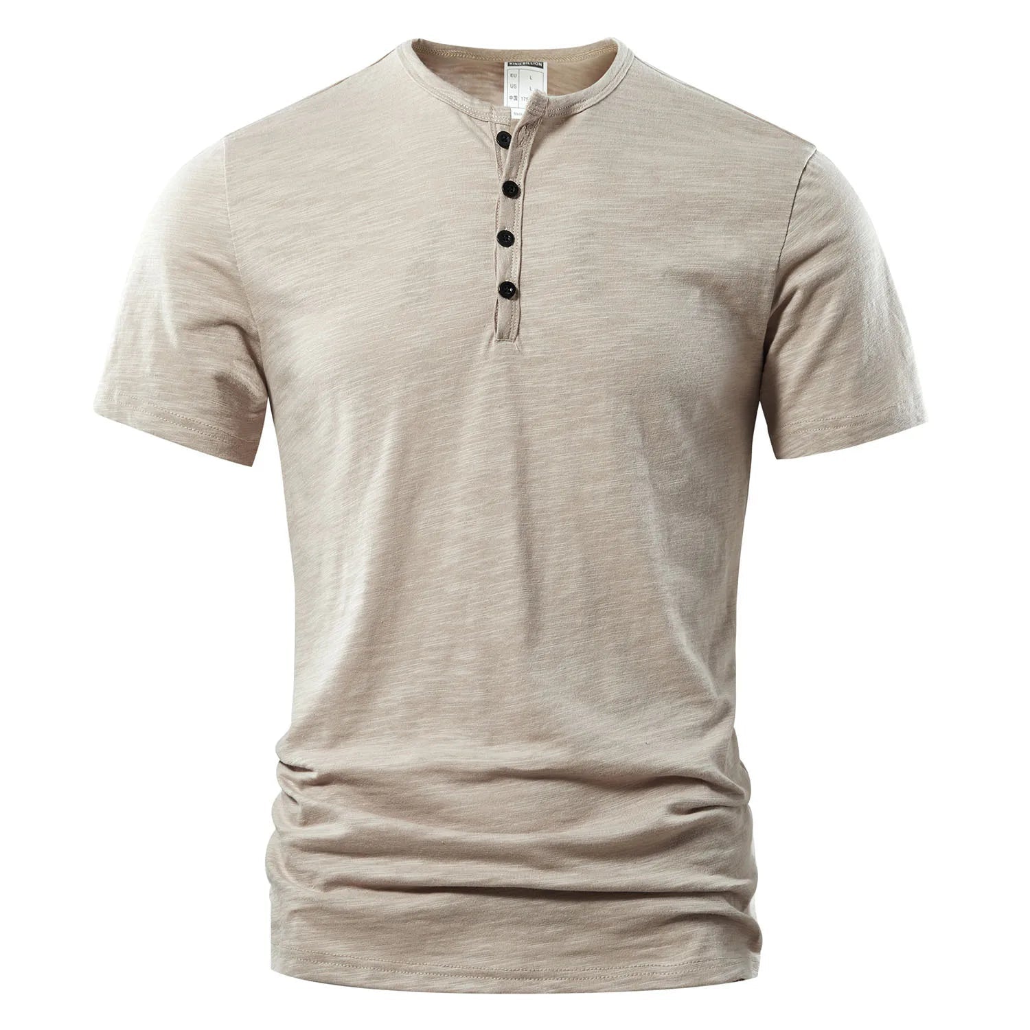 Casual Henley Neck T-Shirt – A Short Sleeve BasicAzizaK
