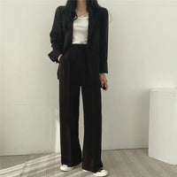 Casual Women's 2 - Piece Outfit Set: Long Sleeve Blazer and Pants – Stylish and Eye - Catching Fall FashionAzizaK