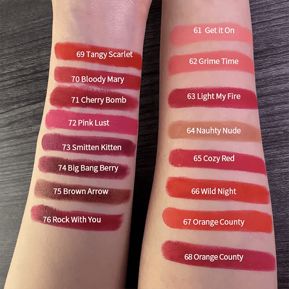 CHARMACY 16 Colors Waterproof Velvet Lipstick, Easy to Wear, Long Lasting.AzizaK