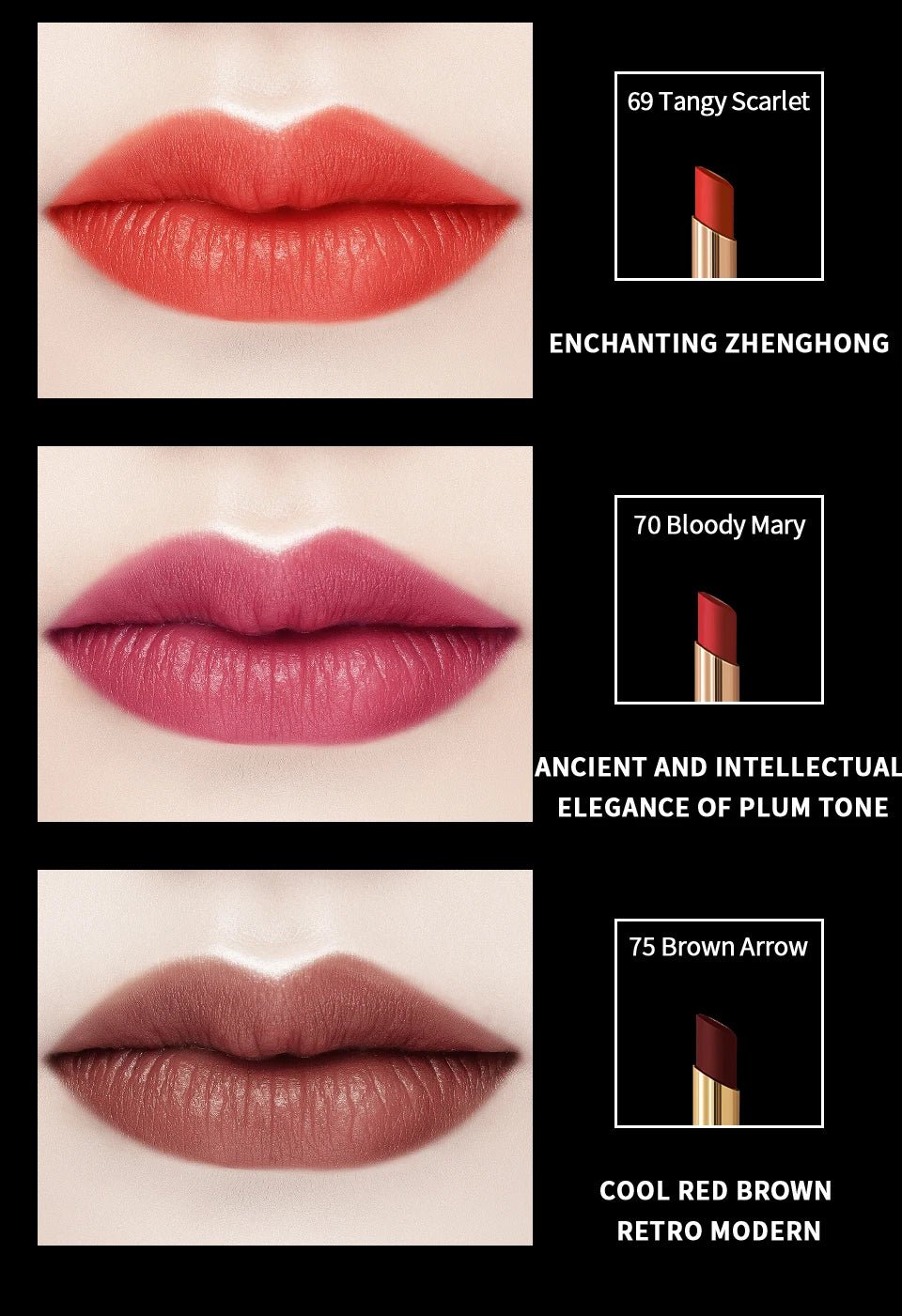 CHARMACY 16 Colors Waterproof Velvet Lipstick, Easy to Wear, Long Lasting.AzizaK