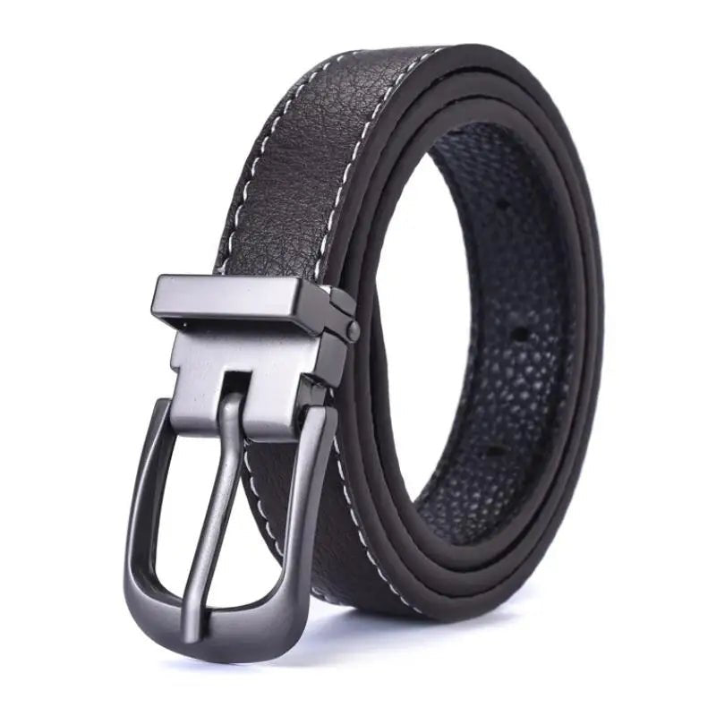 Children's leather belts, new fashion style, alloy design, pin buckle, boys and girls, casual beltAzizaK