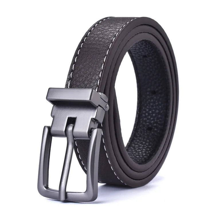 Children's leather belts, new fashion style, alloy design, pin buckle, boys and girls, casual beltAzizaK