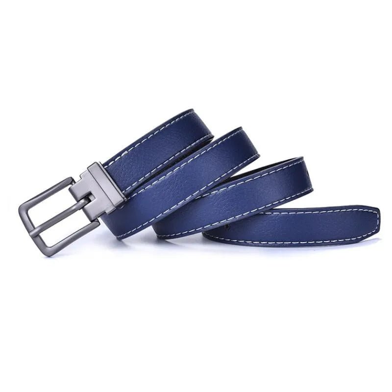 Children's leather belts, new fashion style, alloy design, pin buckle, boys and girls, casual beltAzizaK