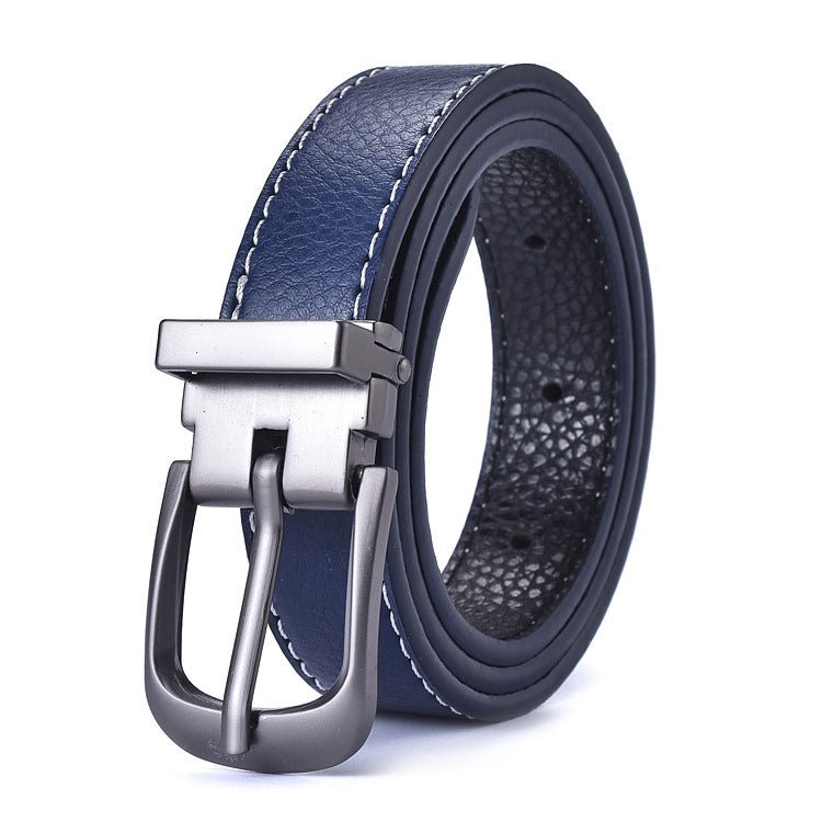 Children's leather belts, new fashion style, alloy design, pin buckle, boys and girls, casual beltAzizaK