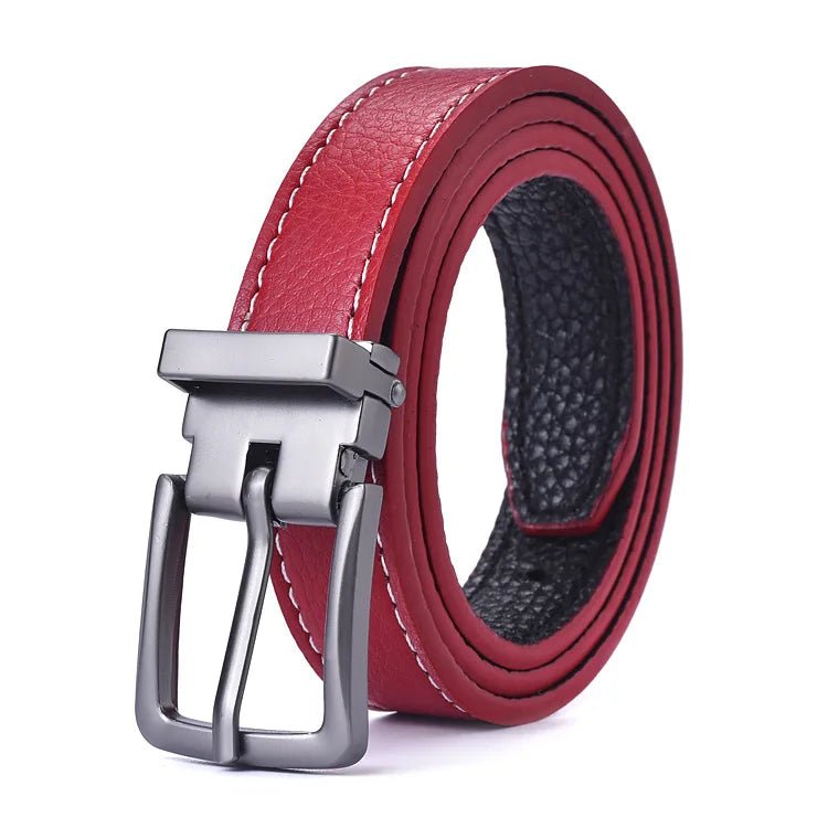 Children's leather belts, new fashion style, alloy design, pin buckle, boys and girls, casual beltAzizaK