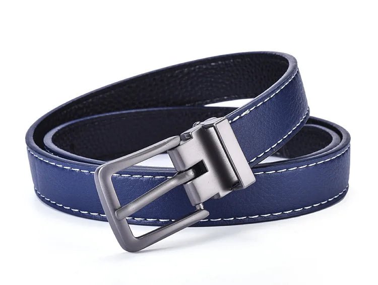 Children's leather belts, new fashion style, alloy design, pin buckle, boys and girls, casual beltAzizaK