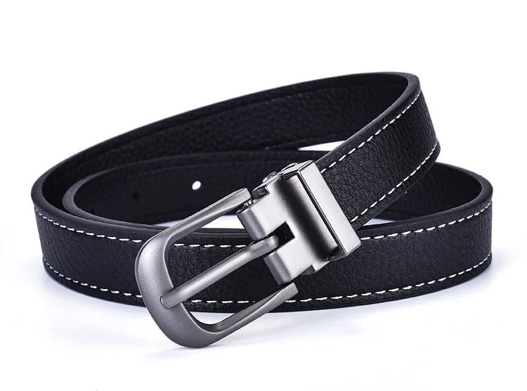 Children's leather belts, new fashion style, alloy design, pin buckle, boys and girls, casual beltAzizaK