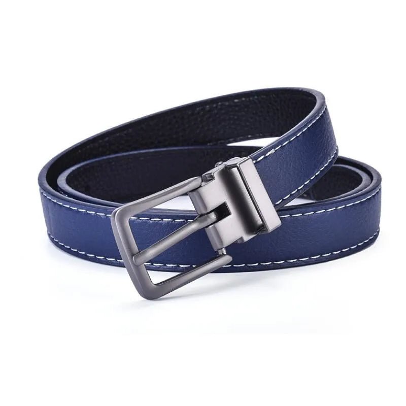 Children's leather belts, new fashion style, alloy design, pin buckle, boys and girls, casual beltAzizaK