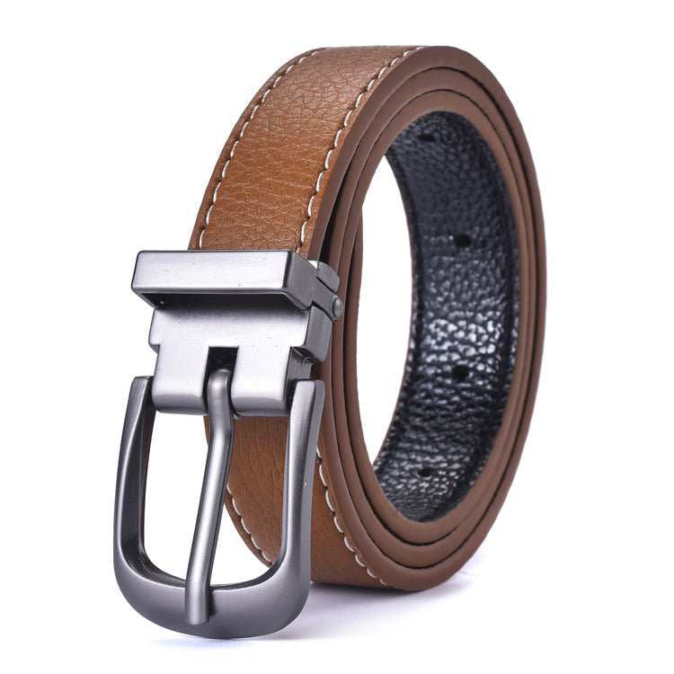 Children's leather belts, new fashion style, alloy design, pin buckle, boys and girls, casual beltAzizaK