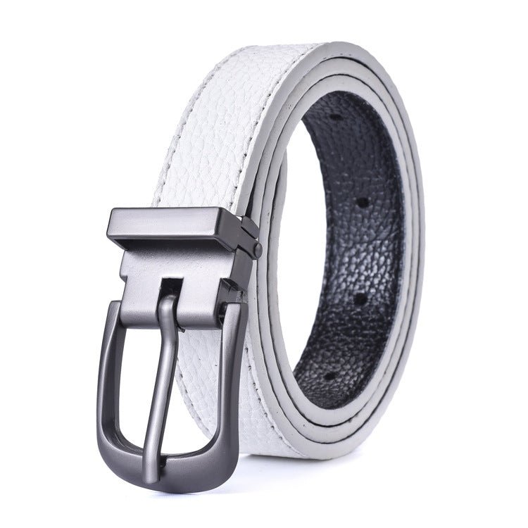 Children's leather belts, new fashion style, alloy design, pin buckle, boys and girls, casual beltAzizaK