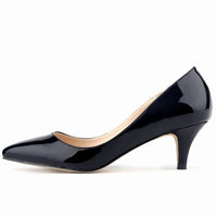 Classic Mid - Heel Pumps – Women’s Pointed Toe HeelsAzizaK