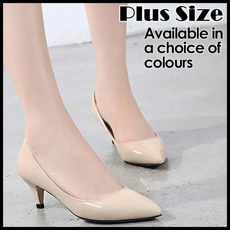 Classic Mid - Heel Pumps – Women’s Pointed Toe HeelsAzizaK