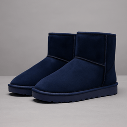 Classic Navy Suede winter Boots – Unisex ComfortAzizaK
