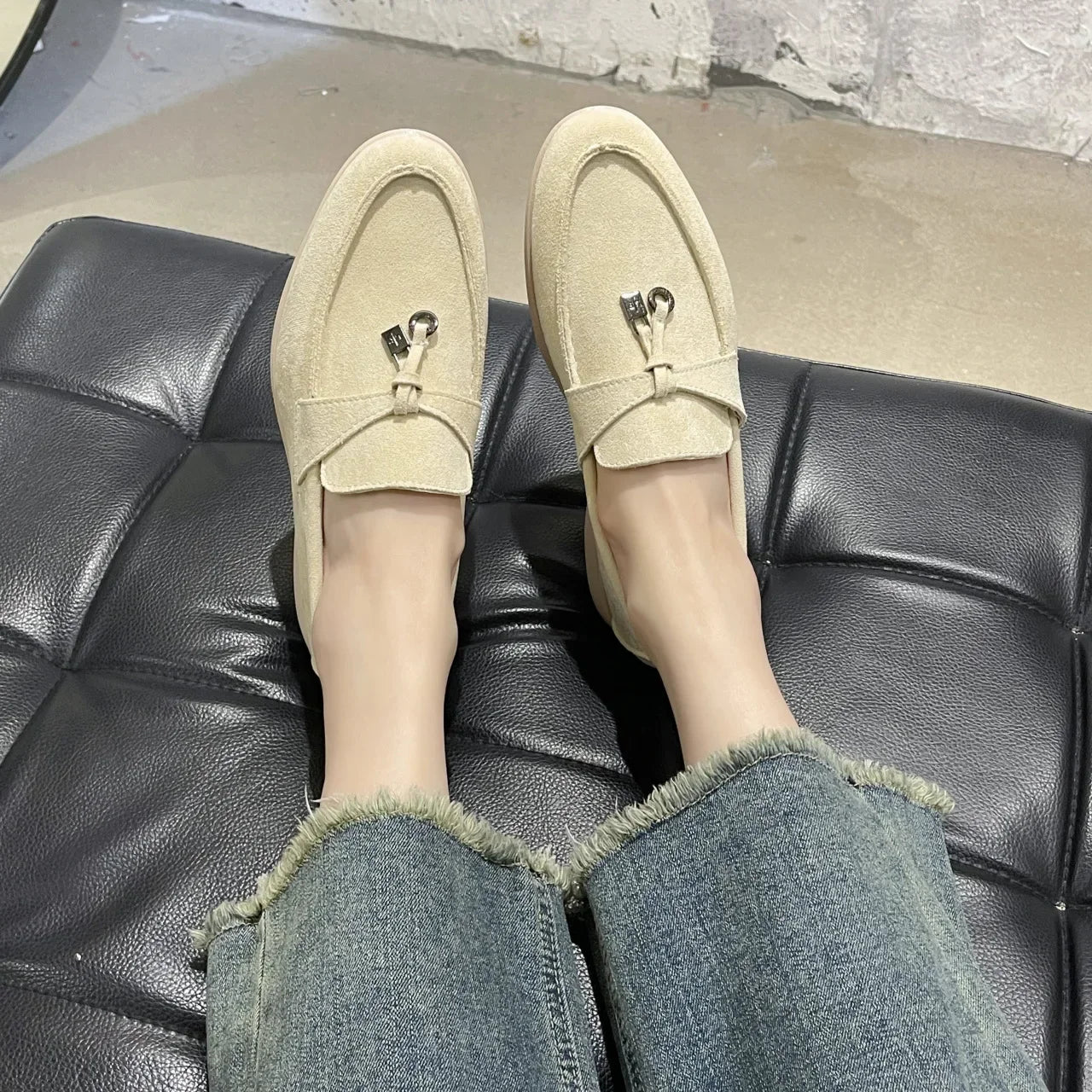 Colorful Suede Loafers – Women’s Casual Slip - On ShoesAzizaK