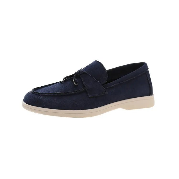 Colorful Suede Loafers – Women’s Casual Slip - On ShoesAzizaK