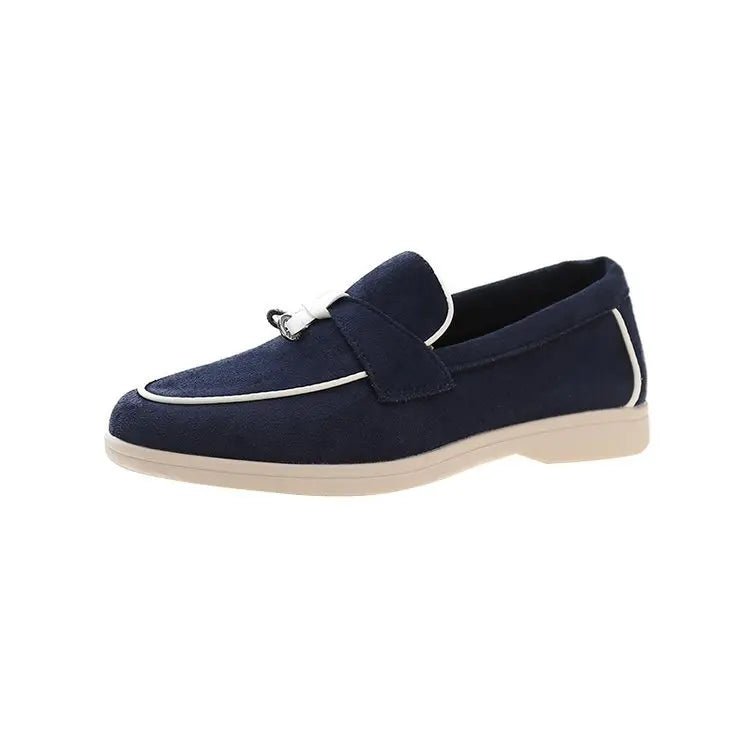 Colorful Suede Loafers – Women’s Casual Slip - On ShoesAzizaK