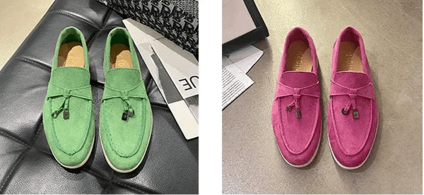 Colorful Suede Loafers – Women’s Casual Slip - On ShoesAzizaK