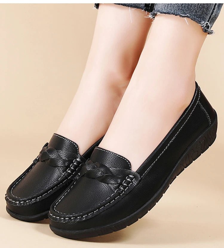 Comfort Loafers – Women’s Soft Slip - On FlatsAzizaK