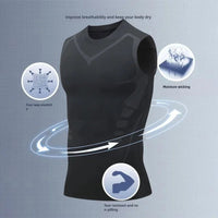 💪 Compression Tank Top – Sleeveless Quick - Dry Gym ShirtAzizaK