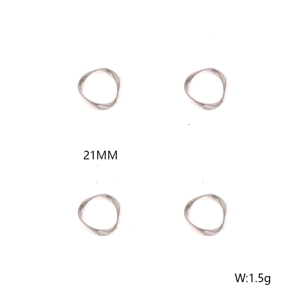 Cordial Design DIY Handmade Jewelry Accessories Customized Beads for Earrings and Rings 100Pcs 16MM 21MM 32MM 42MM SizeAzizaK