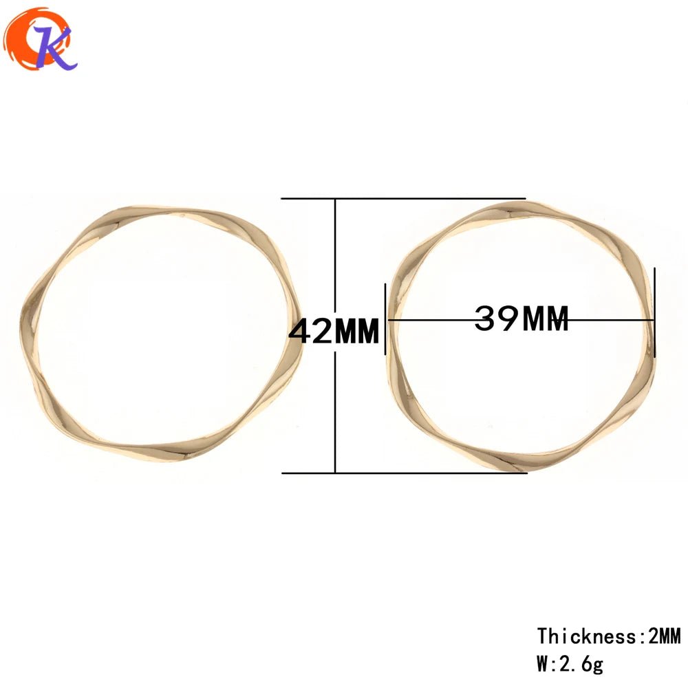 Cordial Design DIY Handmade Jewelry Accessories Customized Beads for Earrings and Rings 100Pcs 16MM 21MM 32MM 42MM SizeAzizaK