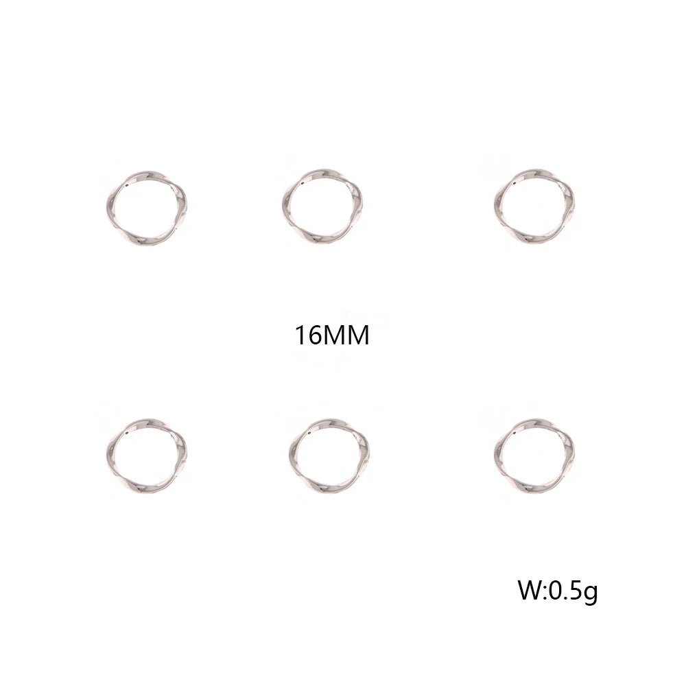Cordial Design DIY Handmade Jewelry Accessories Customized Beads for Earrings and Rings 100Pcs 16MM 21MM 32MM 42MM SizeAzizaK