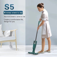 Cordless Electric Spin Mop 360° Rotating Spin Cleaning 2 in 1 Wet and Dry UseAzizaK